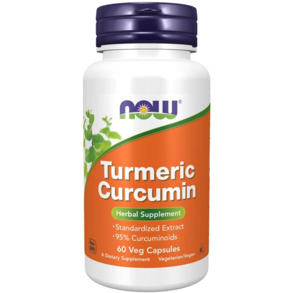 NOW Foods TURMERIC CURCUMIN EXTRACT 60 VCAPS
