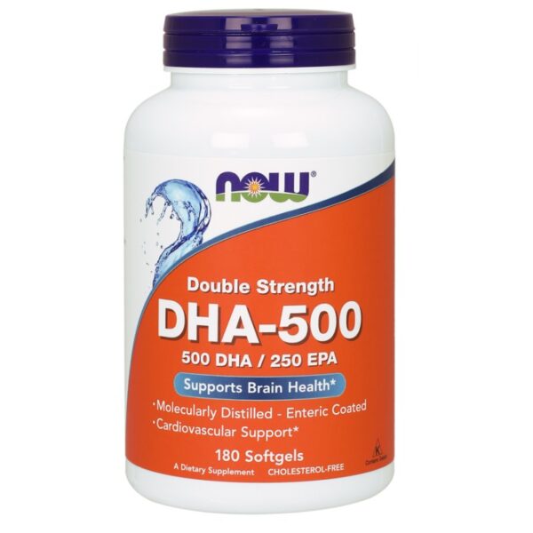 NOW Foods DHA- 500mg 180 SGELS