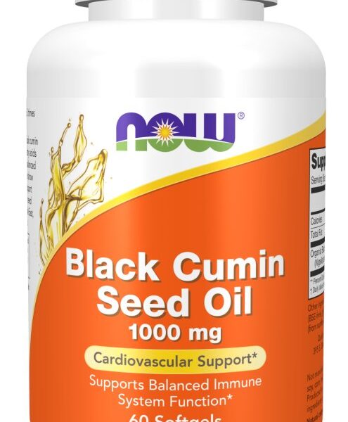 NOW Foods BLACK CUMIN SEED OIL 1,000MG 60 SGELS