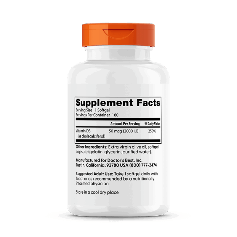 Doctor's Best Vitamin D3 2000IU