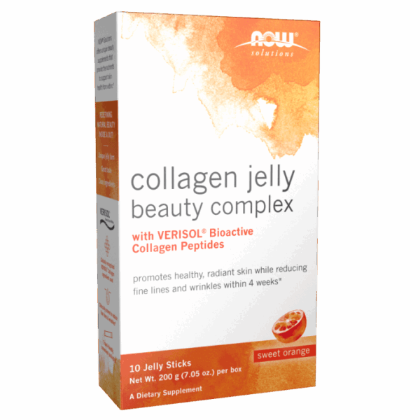 NOW Foods COLLAGEN JELLY BEAUTY COMPLEX- SWEET ORANGE (10 STICKS/BOX)