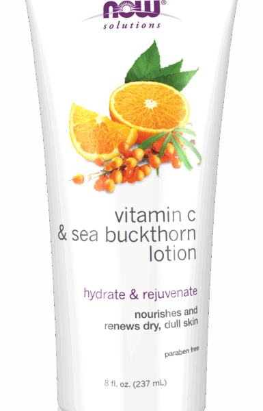 NOW Foods VIT C & SEA BUCKTHORN BODY LOTION 8 OZ