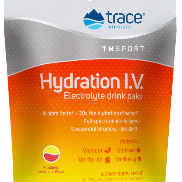 Trace Minerals Hydration I.V. POWDER Raspberry Lemonade