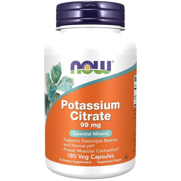 NOW Foods POTASSIUM CITRATE CAPS 180 VCAPS