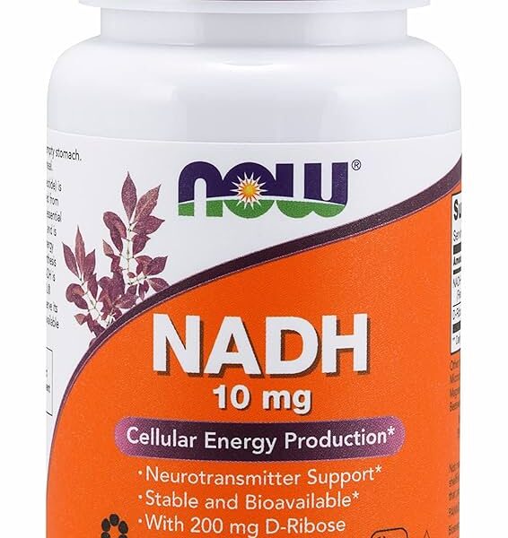 NOW Foods NADH 10MG WITH 200MG RIBOSE 60 VCAPS