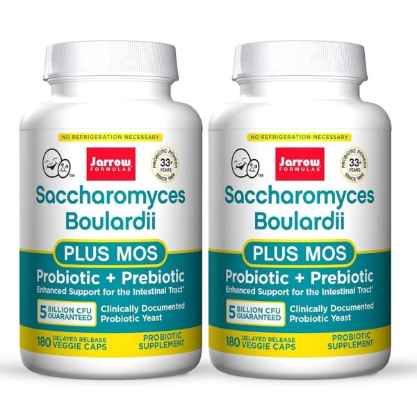 Jarrow Formulas Saccharomyces Boulardii + MOS 180 VCAPS