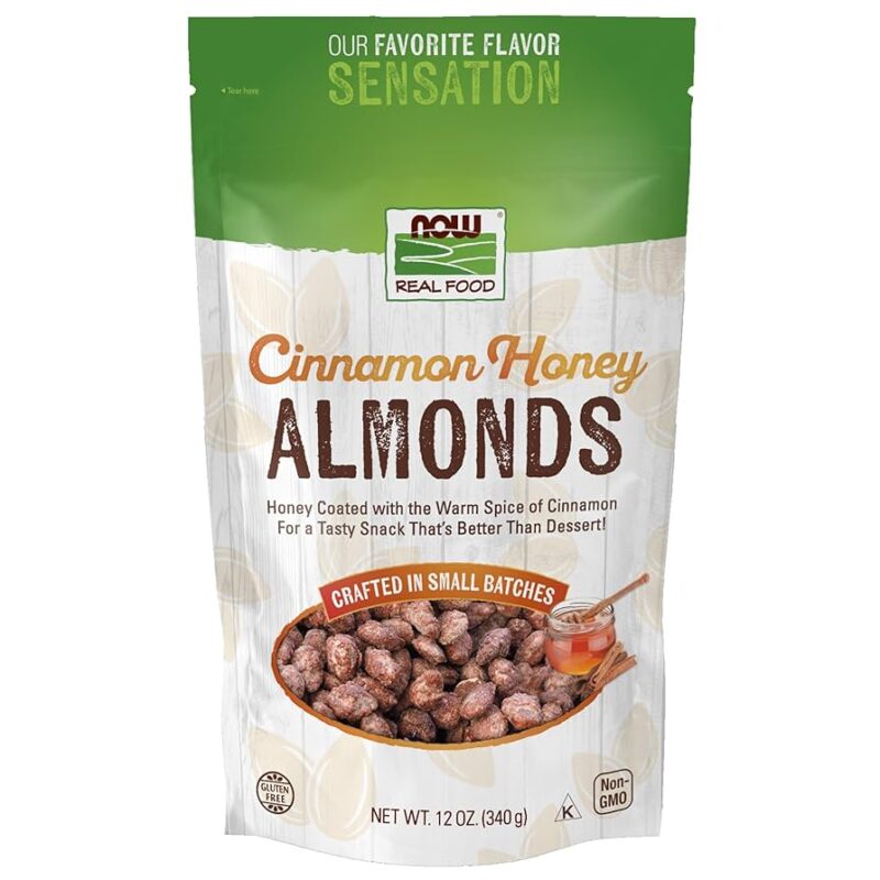 NOW Foods CINNAMON HONEY ALMONDS 12 OZ