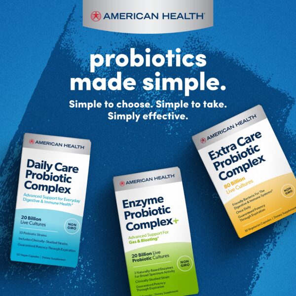 American Health Daily Care Probiotic Complex Vegan Capsules