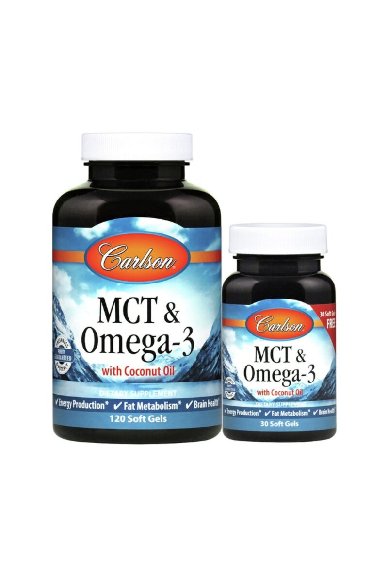 Carlson Laboratories MCT & Omega-3 120+30 Soft Gel