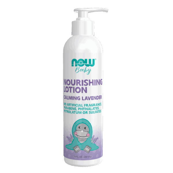 NOW Foods NOURISHING BABY LOTION - LAVENDER 8 FL OZ