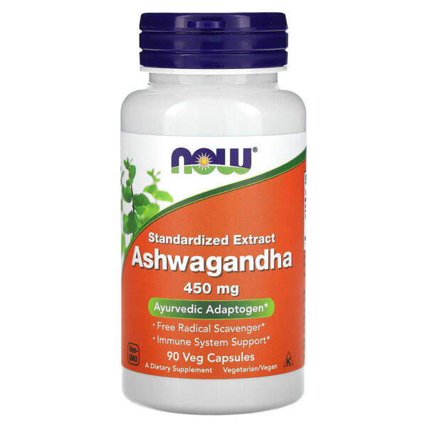NOW Foods ASHWAGANDHA EXT 450MG 90 VCAPS