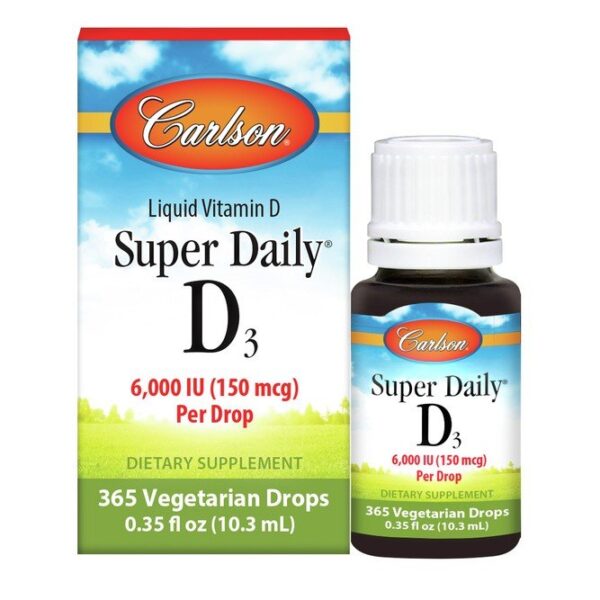 Carlson Laboratories Super Daily D3 6000IU drops