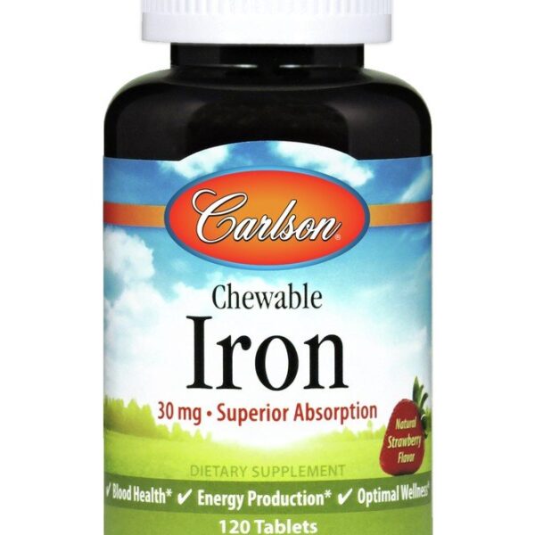 Carlson Laboratories Chewable Iron 30 mg 120 Tabs