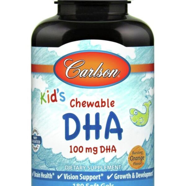 Carlson Laboratories Kids Chewable DHA 180 Soft Gel