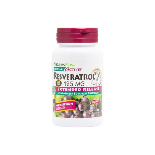 Natures Plus RESVERATROL E/R 125 MG TAB 120