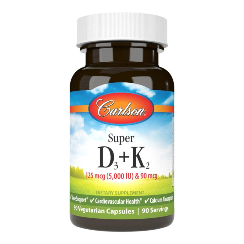 Carlson Laboratories Super Vitamin D3 + K2 90 Caps