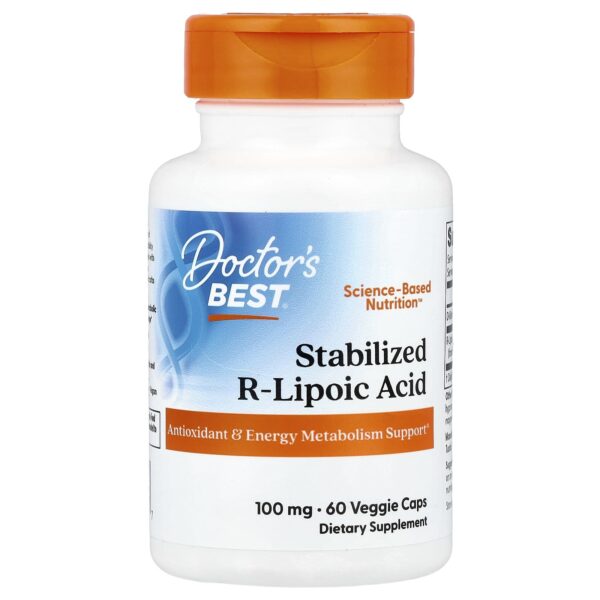 Doctor's Best Stabilized R-Lipoic Acid 100mg