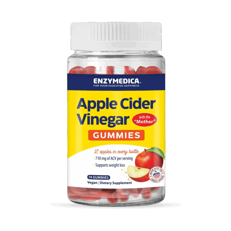Enzymedica Apple Cider Vinegar Gummies 74 chews