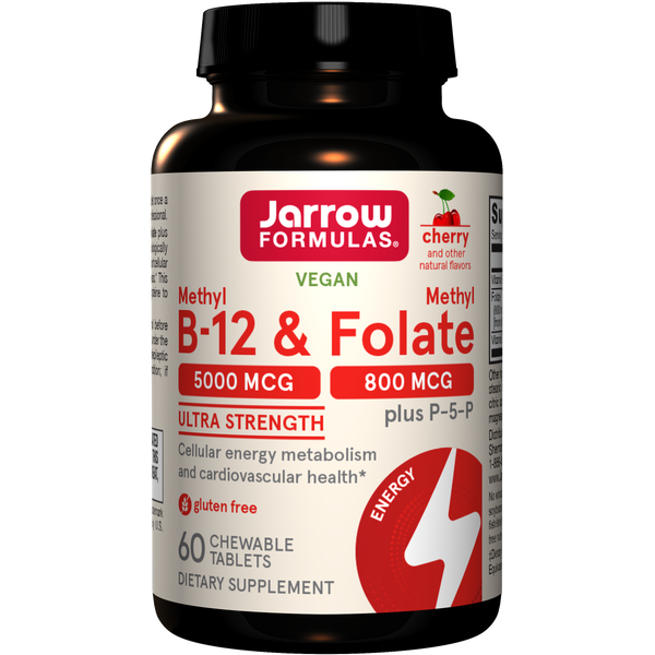 Jarrow Formulas Methyl B-12 & Methyl Folate 100 LOZENGES