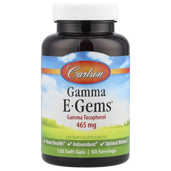 Carlson Laboratories Gamma E-Gems 120 Soft Gels