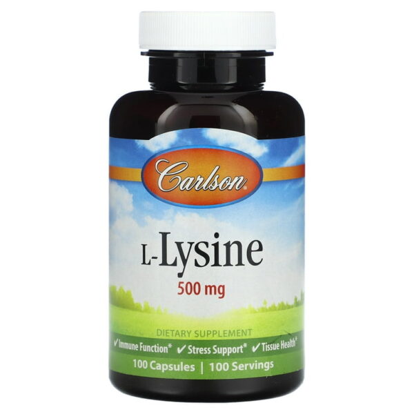 Carlson Laboratories L-Lysine 100 Capsules
