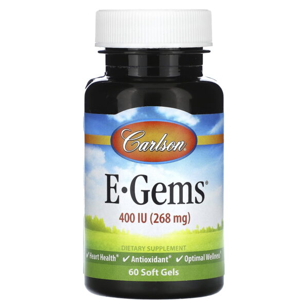 Carlson Laboratories E-Gems 400IU 60 Soft Gels