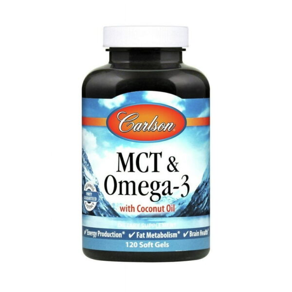 Carlson Laboratories MCT & Omega-3 60 Soft Gels
