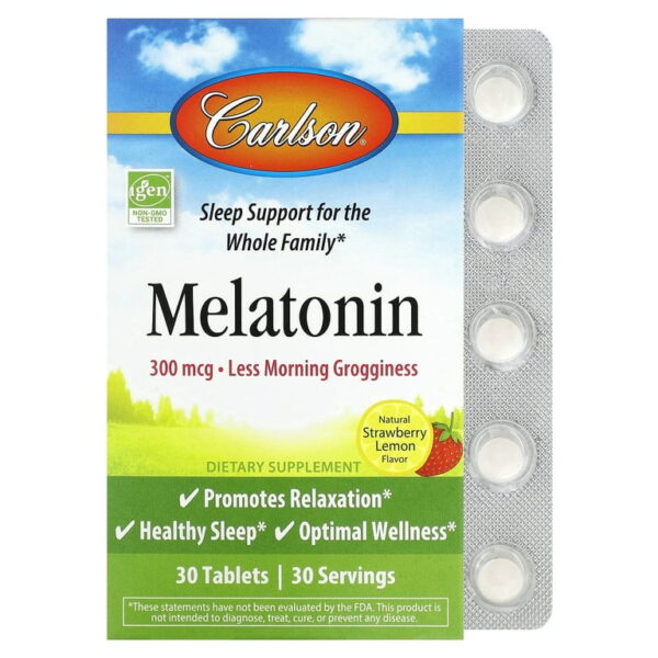 Carlson Laboratories Melatonin 30 Tablets