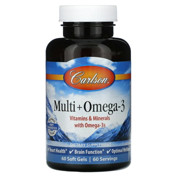Carlson Laboratories Multi + Omega-3 120 Soft Gels