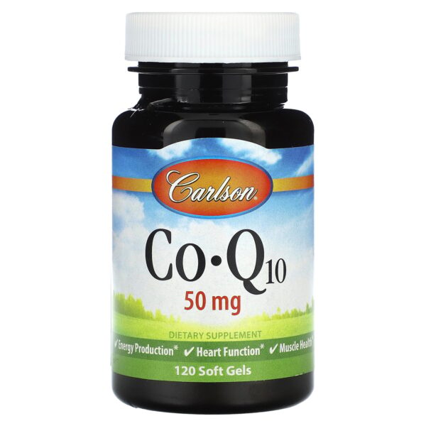 Carlson Laboratories Co-Q-10 50mg 120 Soft Gels