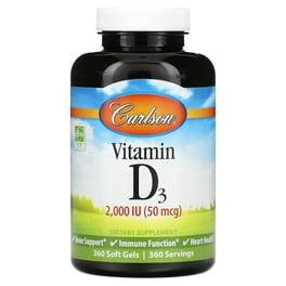 Carlson Laboratories Vitamin D 2000IU 360 Soft Gels