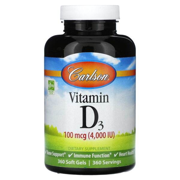 Carlson Laboratories Vitamin D 5000IU 360 Soft Gels