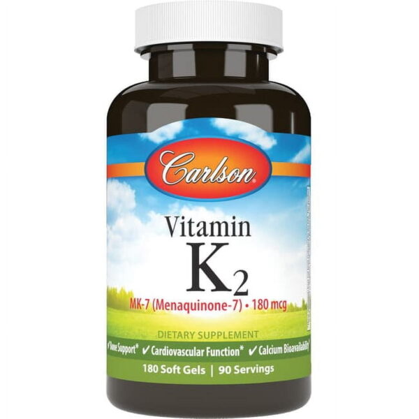 Carlson Laboratories Vitamin K2 MK-7 180 mcg 90 SG