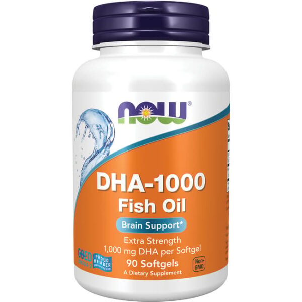 NOW Foods DHA 1000mg BRAIN SUPPORT 90 SGELS