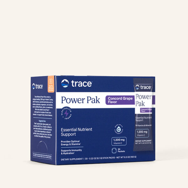 Trace Minerals Power Pak New & Improved POWDER Concord Grape