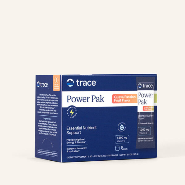 Trace Minerals Power Pak New & Improved POWDER Guava Passion Fruit