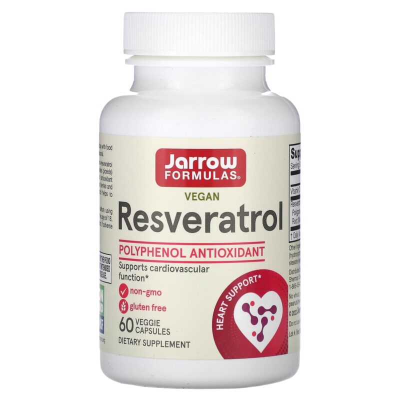 Jarrow Formulas Resveratrol 100mg 60 VCAPS