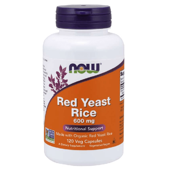 NOW Foods RED YEAST RICE 600MG ORG 120 VCAPS