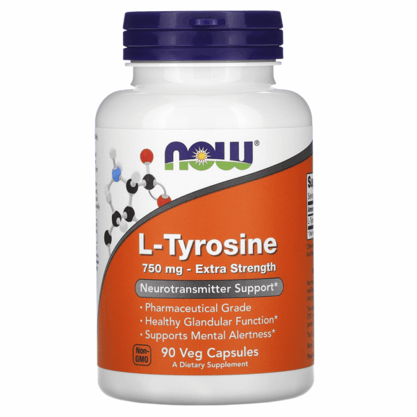 NOW Foods TYROSINE 750mg 90 VCAPS