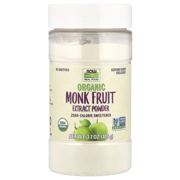 NOW Foods ORGANIC MONK FRUIT EXT POWDER 3.7 OZ