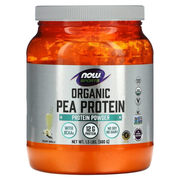 NOW Foods ORGANIC PEA PROTEIN 1.5 LBS