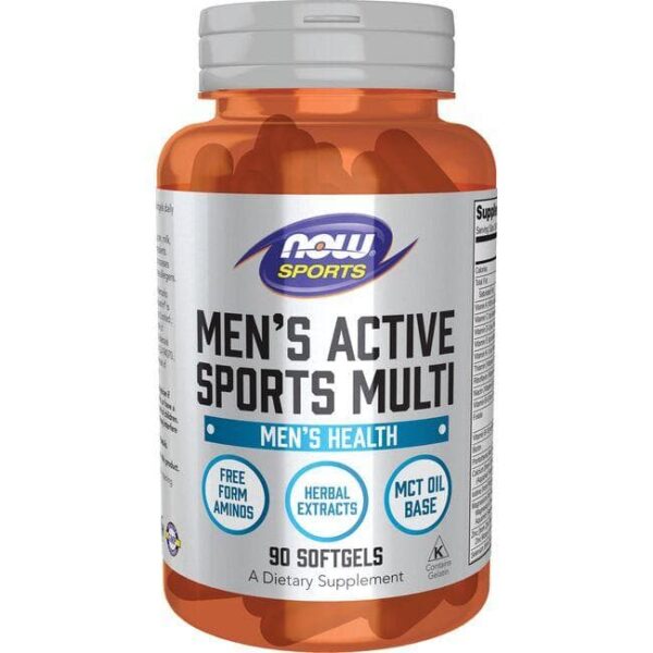 NOW Foods MEN'S ACTIVE SPORTS MULTI 90 SGELS