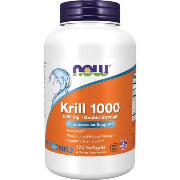 NOW Foods KRILL OIL 1000 MG 60 SGELS