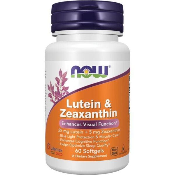 NOW Foods LUTEIN & ZEAXANTHIN (LUTEMAX 2020) 60 SGELS