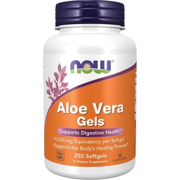 NOW Foods ALOE VERA 10,000 GELS 250 SGELS