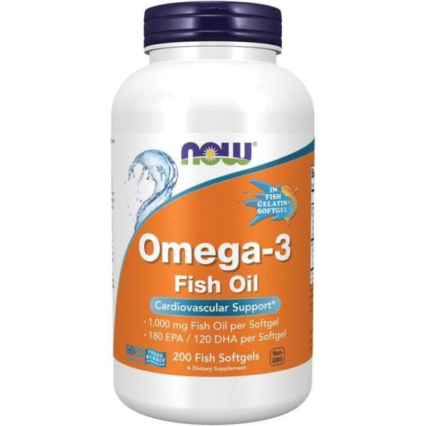 NOW Foods OMEGA-3 1000mg 200 SGELS