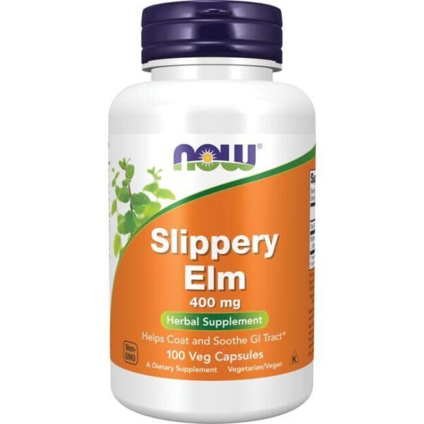 NOW Foods SLIPPERY ELM 400mg 100 VCAPS