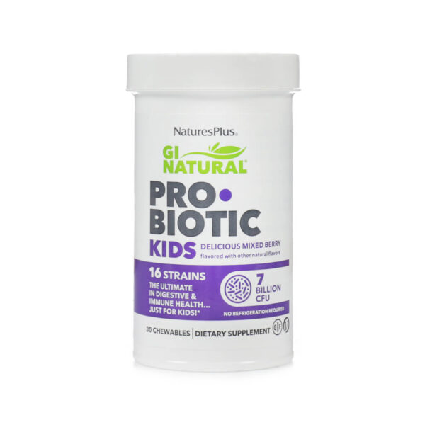 Natures Plus GI NATURAL PROBIOTIC KID CHEW 30