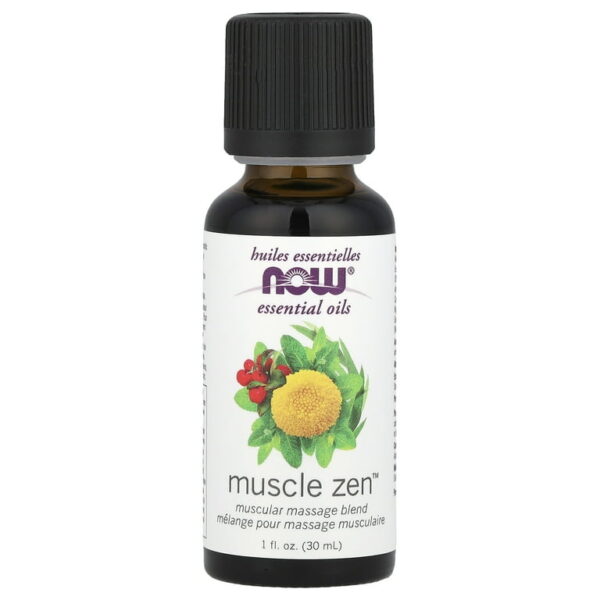 NOW Foods MUSCLE ZEN EO BLEND 1 OZ (30 mL)