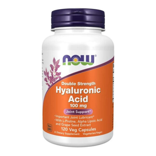 NOW Foods HYALURONIC ACID 100MG 2X PLUS 120 VCAPS